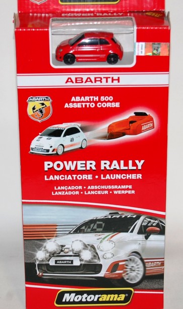 Motorama abarth 500 lanciatore power rally con macchina gioco