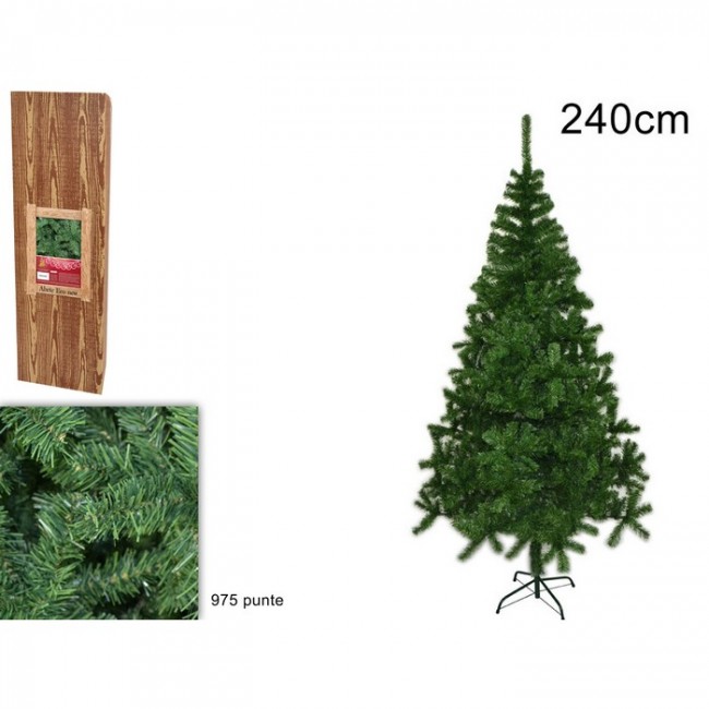Albero Di Natale Slim 240.Albero Di Natale 240 Cm Abete Eco New Artificiale Verde