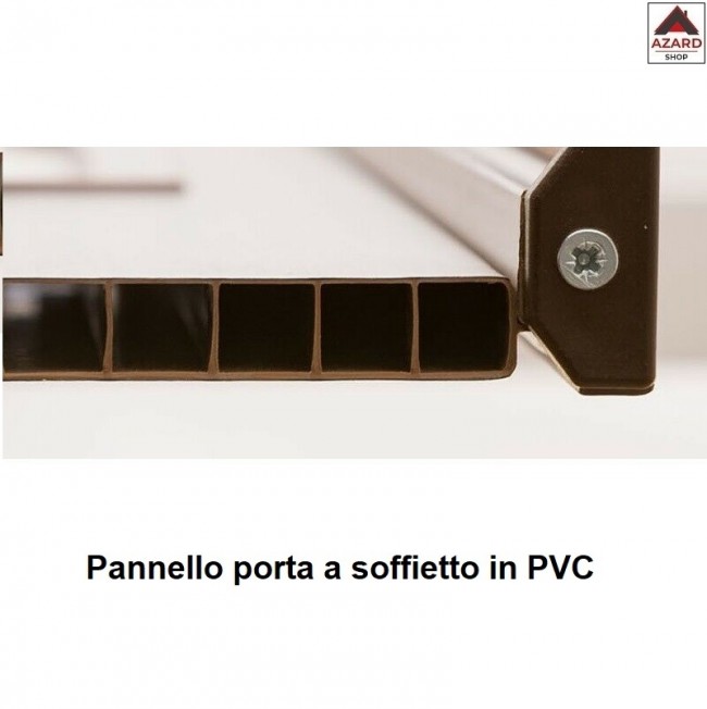 PORTE PORTA A SOFFIETTO 83x214 CM SCORREVOLE IN PVC DA INTERNO BIANCA NOCE