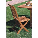 PZ 2 - sedia da giardino esterno pieghevole in legno balau 63x53x95h cm