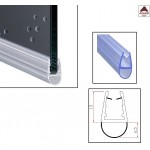 Guarnizione box doccia mt. 2 pvc ricambio per vetro spessore 6-8 mm trasparente
