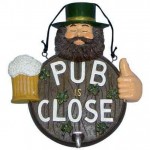 Insegna pub bar cm.31 chiuso arredo locale cartello targa per pub is close