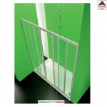 Porta scorrevole per box doccia a nicchia in pvc su misura parete 160 - 150 cm