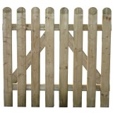 Cancello per steccato staccionata recinzione in legno di pino cm.100x100