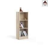 Libreria moderna bianca kit scaffale mobile in legno 2 ripiani mensole design