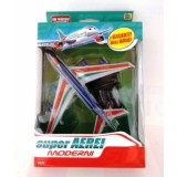 Aeroplano giocattolo modellino aereo cm 15x15 con piedistallo gioco bambino