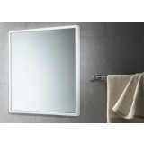 Gedy art.8000 specchio senza luci cm.55x60 bianco cornice resina