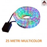 Tubo luminoso multicolor LED 25 metri 3 vie luci di natale da esterno interno