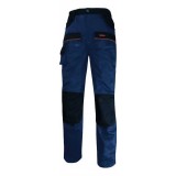 Pantaloni lavoro con 8 tasche deltaplus grigio-bicolor tg XL rinforzo sedere