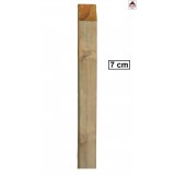 Palo in legno di pino essiccato impregnato cm.7x7x210h