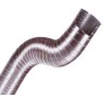 Tubo flessibile alluminio estensibile per aspirazione diametro 160 mm h.90 mm