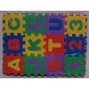 Tappeto puzzle per bambini set 36 pz tappetino in gomma lettere numeri alfabeto