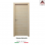 Porta interna a battente legno mdf laminato reversibile rovere sbiancato 210x90 cm