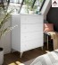 Cassettiera camera da letto bianca moderna mobile como design in legno cassetti