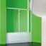 Porta doccia sopra vasca 1 lato in pvc crilex acrilico anta scorrevole box 160-150