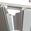 Box doccia semicircolare angolare 100x100 in pvc cabina a soffietto su misura