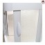Box doccia 75x75 angolare in pvc bianco cabina 2 lati porta scorrevole su misura