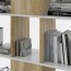 libreria moderna bianca rovere scaffale kit mobile divisorio mensola soggiorno  
